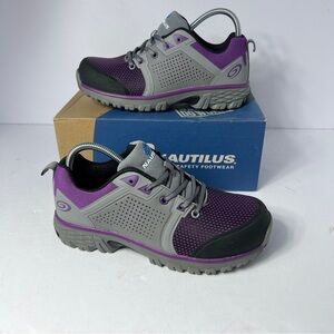 Nautilus Women's Safety Comp Toe Sneakers Work Comfort Shoes Size 7 MB